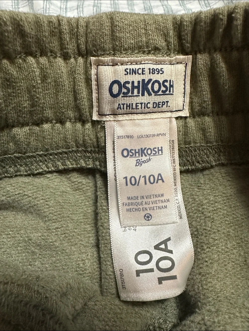 Bundle of two osh Kosh and one carters sweatpants